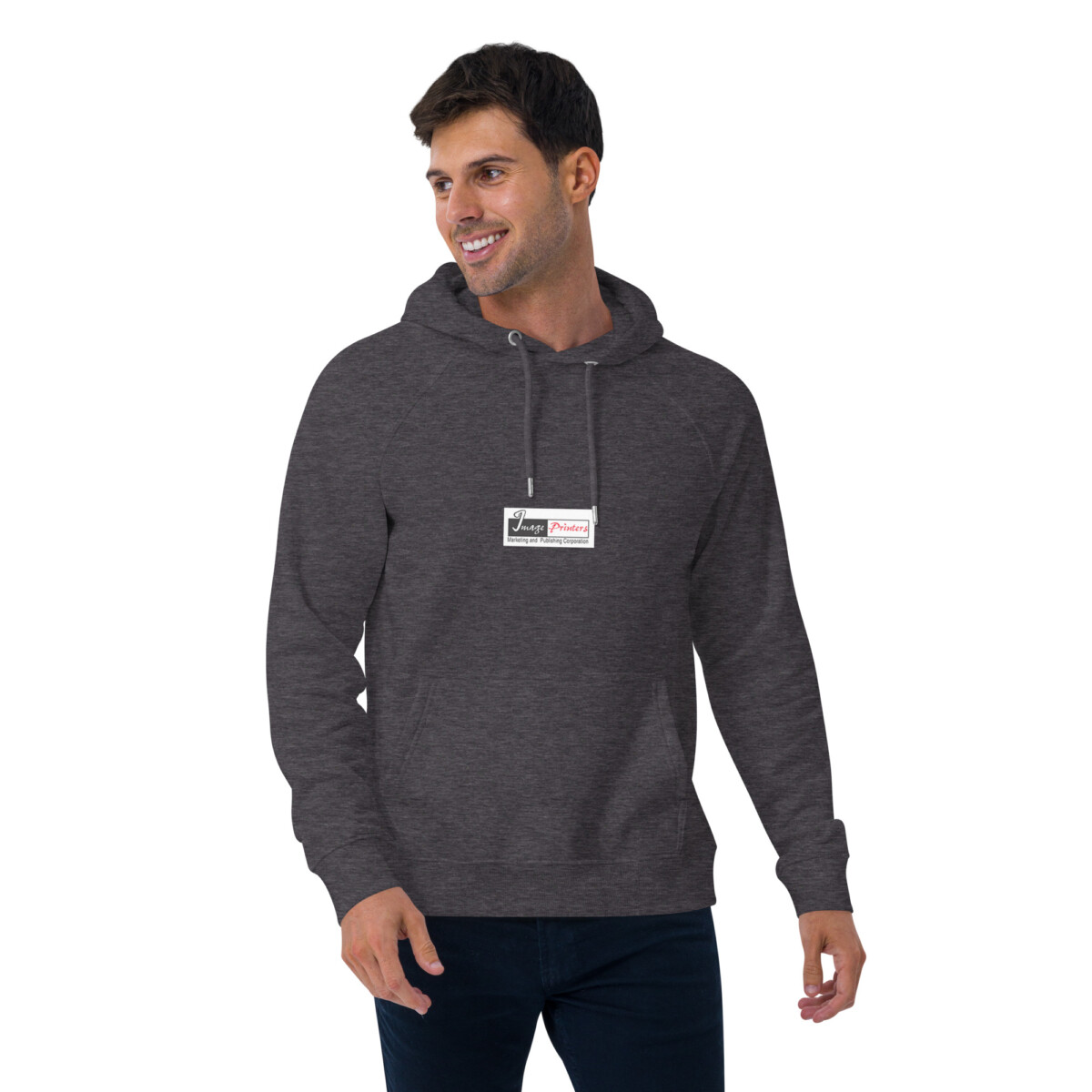 Unisex eco raglan hoodie - Image 8
